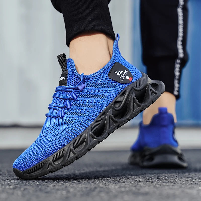 Men’s Sneakers Comfortable Breathable Platform Shoes Summer Man Running Shoes Breathable Comfortable Fashion Walking Sneakers