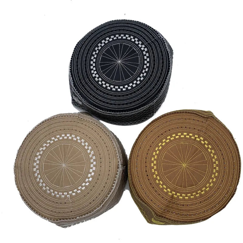 Muslim Men Prayer Hat Cotton Embroidery Men's Islam Ramadan Hats Islamic Clothing Accessories Caps Arabia Middle East Cap