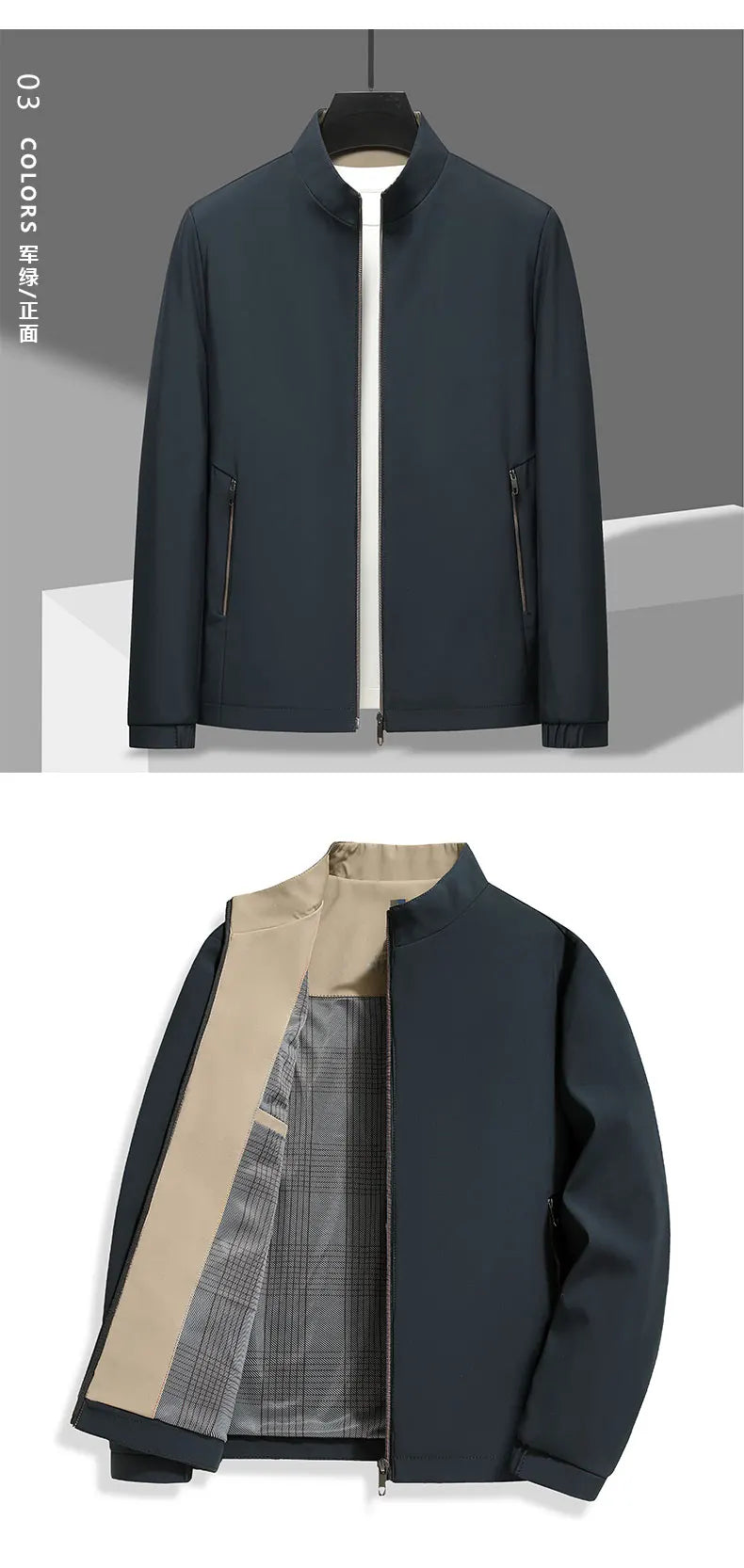 Top Quality New Men's Stand Collar Jacket Lightweight Windbreaker Outdoor Jacket Coats Soft Shell Autumn Casual Outerwear 2026