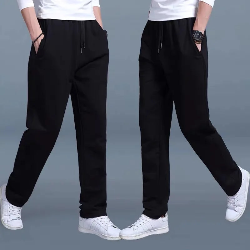 2025 new Joggers Men Jogging Sweatpants Sportswear Knit Tracksuit Sports Pants Trousers Wide Leg Clothing ﻿