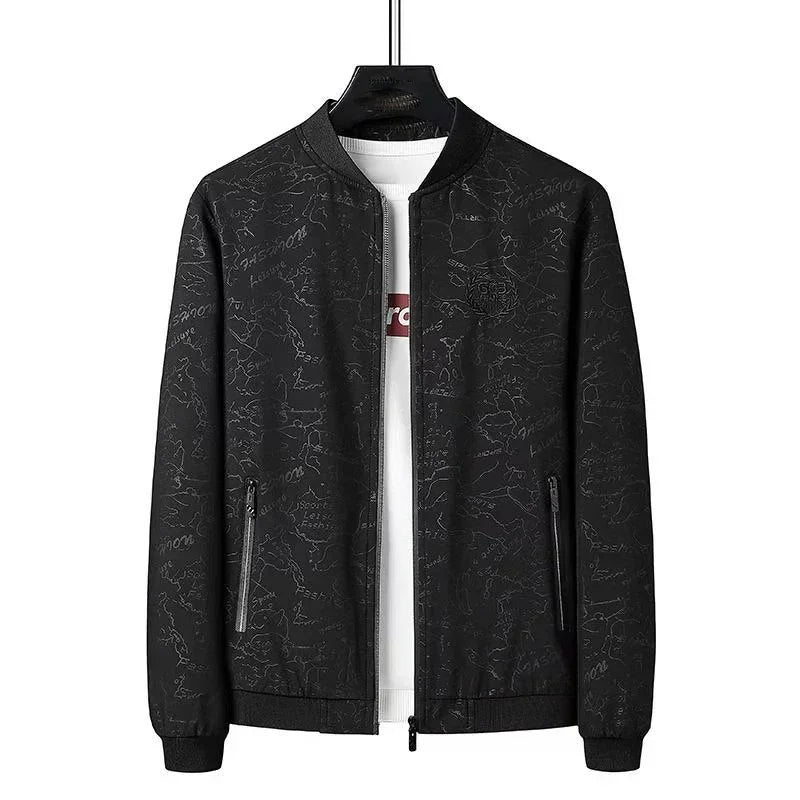 Big Size Men's Jacket Spring Long Sleeve Baseball Casual Jacket Men Black Work Wear Windshield Windbreaker Male Coat Large 9XL