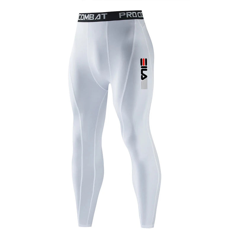 Men Gym Sportswear Muscle Bodybuilding Compression Pants Running Sports Long Pants Jogging Fitness Male Elastic Tights Trousers