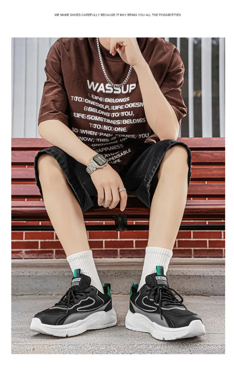 Men's Sneakers 2026New Breathable Mesh Casual Shoes Comfort Sports Running Shoes Tennis Training Shoes for Man Zapatos De Hombre