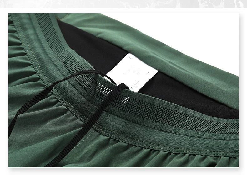 Men Marathon Racing Gym Sports Shorts Anti-escaping Lining Quick Dry Workout Training Fitness Jogging Short  Arrow Pants