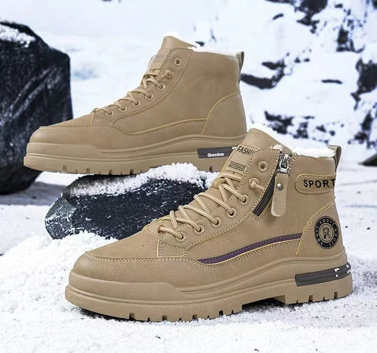 Men's High Top Boots, Casual Sports Shoes, Trendy and Fashionable Men's Boots