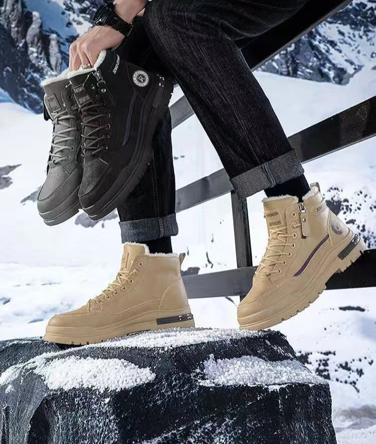 Men's High Top Boots, Casual Sports Shoes, Trendy and Fashionable Men's Boots