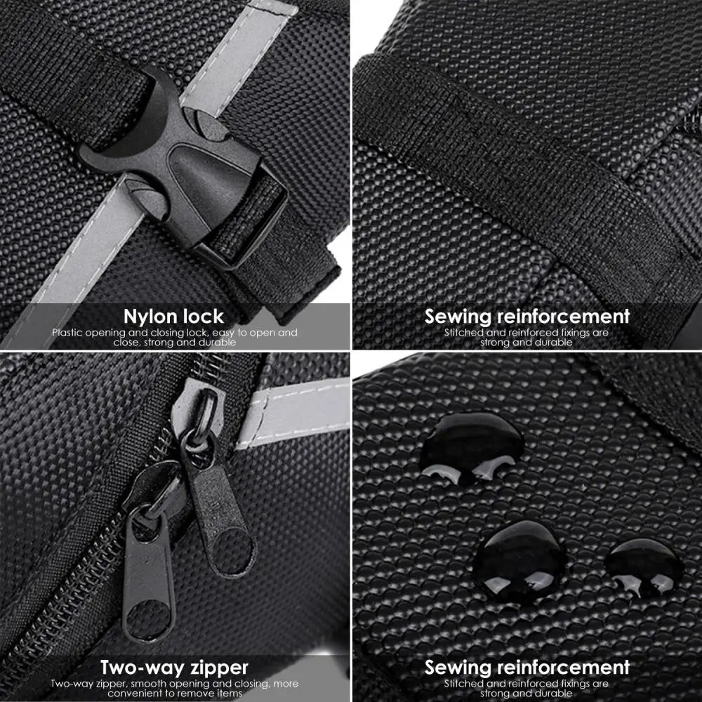 DOMEN Bicycle WaterProof Saddle Bag Bicycle  Reflective Tail Bag MTB Bike Universal Rear Bag Outdoor Bicycle Accessories