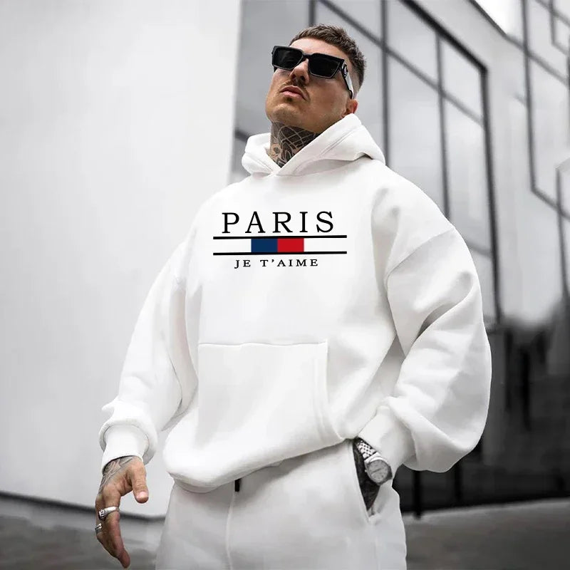 Autumn Winter Hot Sales Casual Men's Tracksuit Daily Sports Clothing Fashion Sweatshirts Hooded Mens Printing Sweatshirt Quality