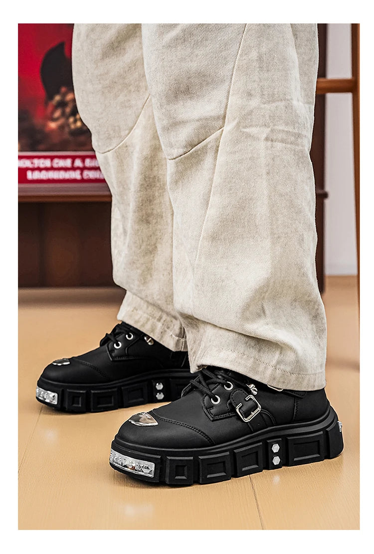 Fashionable Men's High-Top Boots with Comfortable Fabric Lining, Thick and Durable Soles, All-Weather Grip, Suitable for Outdoor Activities, Hiking, Mountaineering, and Camping