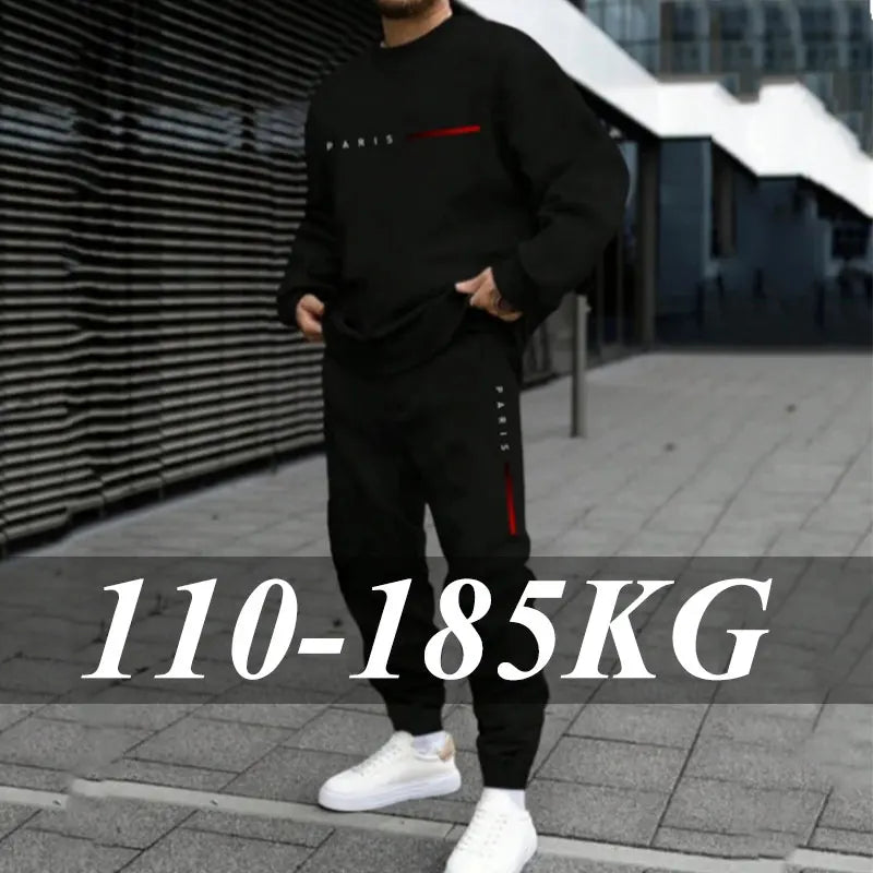Men's Plus Size Tracksuit Set