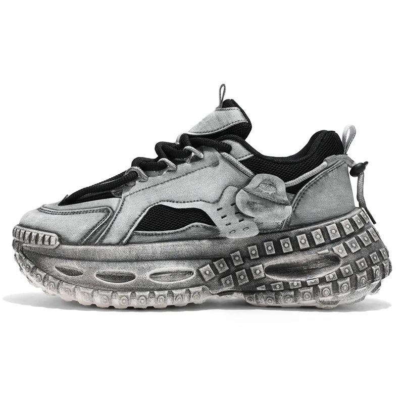 Men's Shoes 2025 Spring New Style Thick Sole Height Increasing Casual Mesh Breathable Fashion Trend Comfortable Chunky sneakers