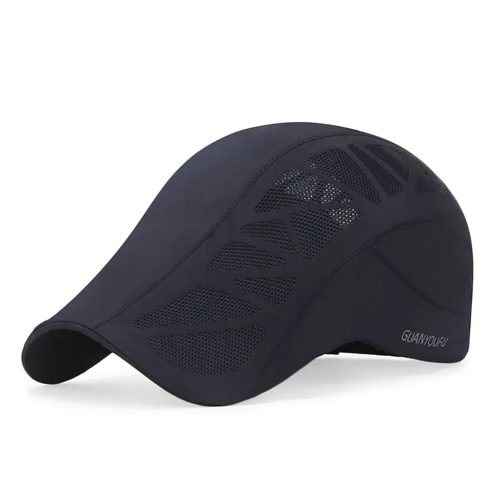 Fashion Men Letter Beret Hat Men Sun Hats Outdoor Cap Golf Driving Cabbie Hat Newsboy Flat Summer Cap Peaky Mesh Baseball Caps