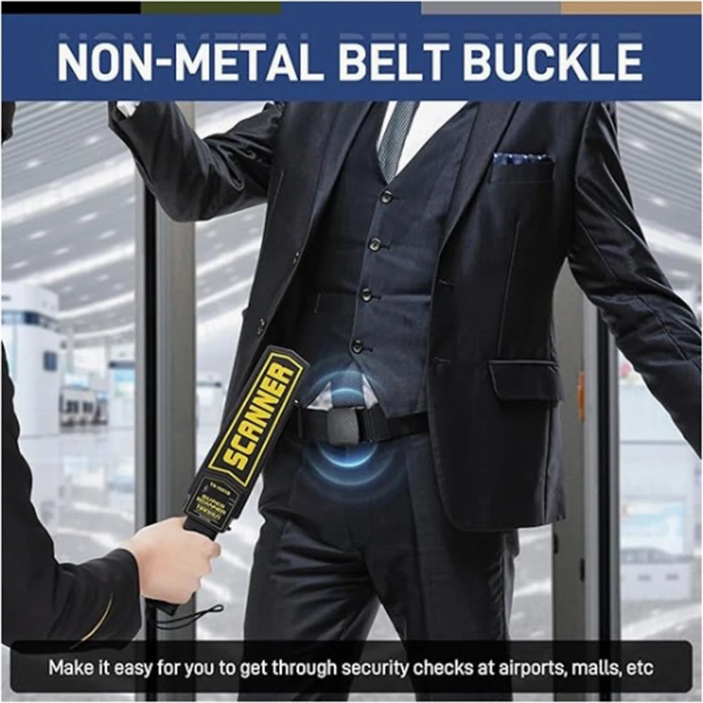 Men's Belt Outdoor Casual Fashion Canvas Belt 120cm Metal Free Adjustable Waist Belt for Outdoor Travel Tactical Jeans Belt