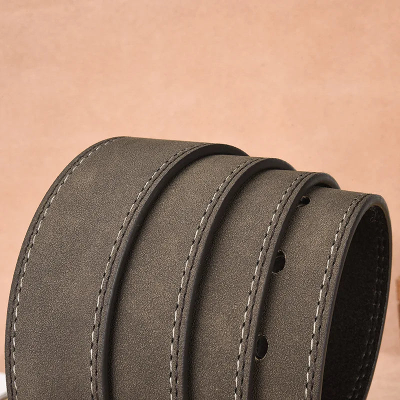Men's Belt with Metal Pin Buckle, Designer Fashion Waist Strap Versatile for Everyday & Formal Outfits Great Gift Choice for Him