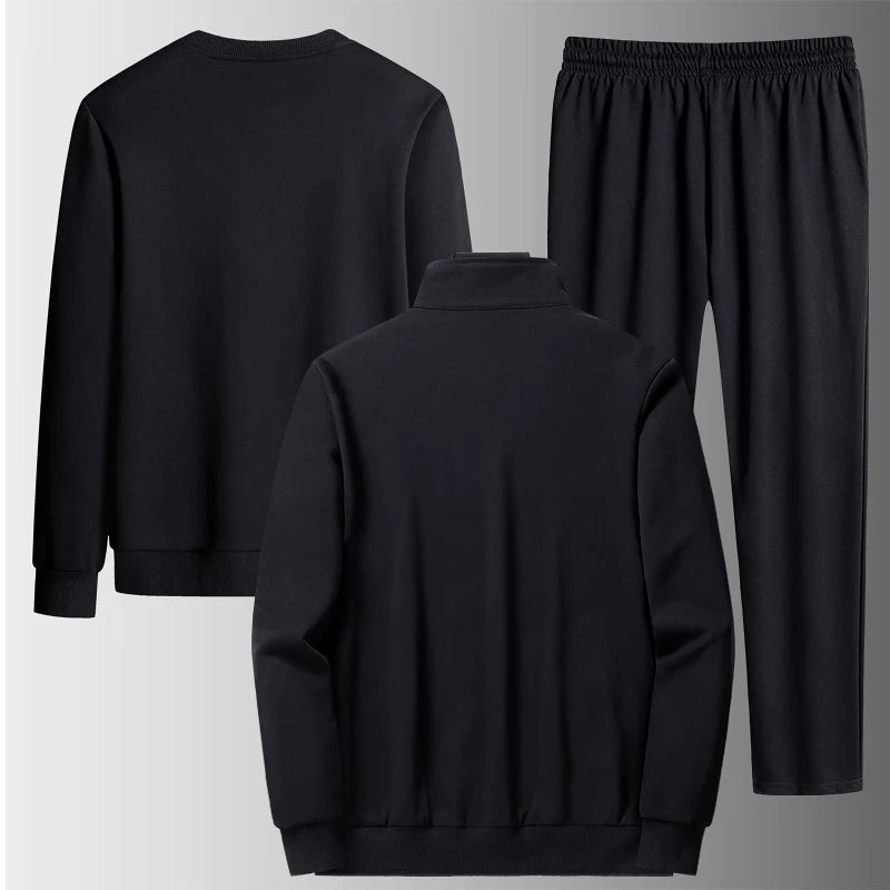 Men Tracksuits 3 Pieces Mens Hoodies and Sweatpants Set Spring and Autumn Tracksuit Unisex Jogging Suit Fashion Brand Mens 8XL