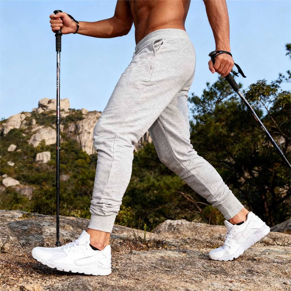 New Men'S Casual Pants - Breathable Spring/Fall Work Trousers Men'S Joggers with Elastic Waistband&Drawstring Classic Joggers