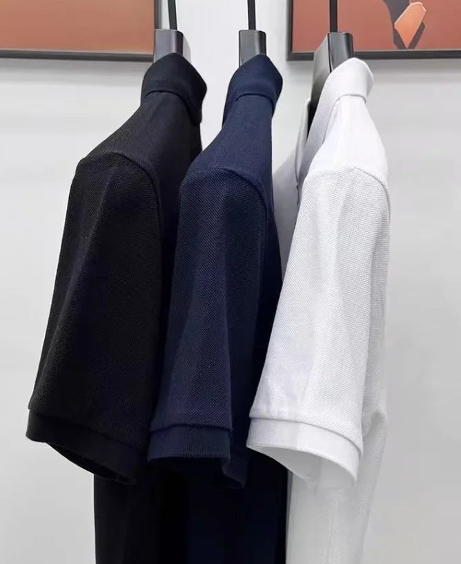 Polo-shirts  America Retro Street Minimalist and Fashionable Hip Hop Y2K Print Polo Shirt Men's Polo Summer