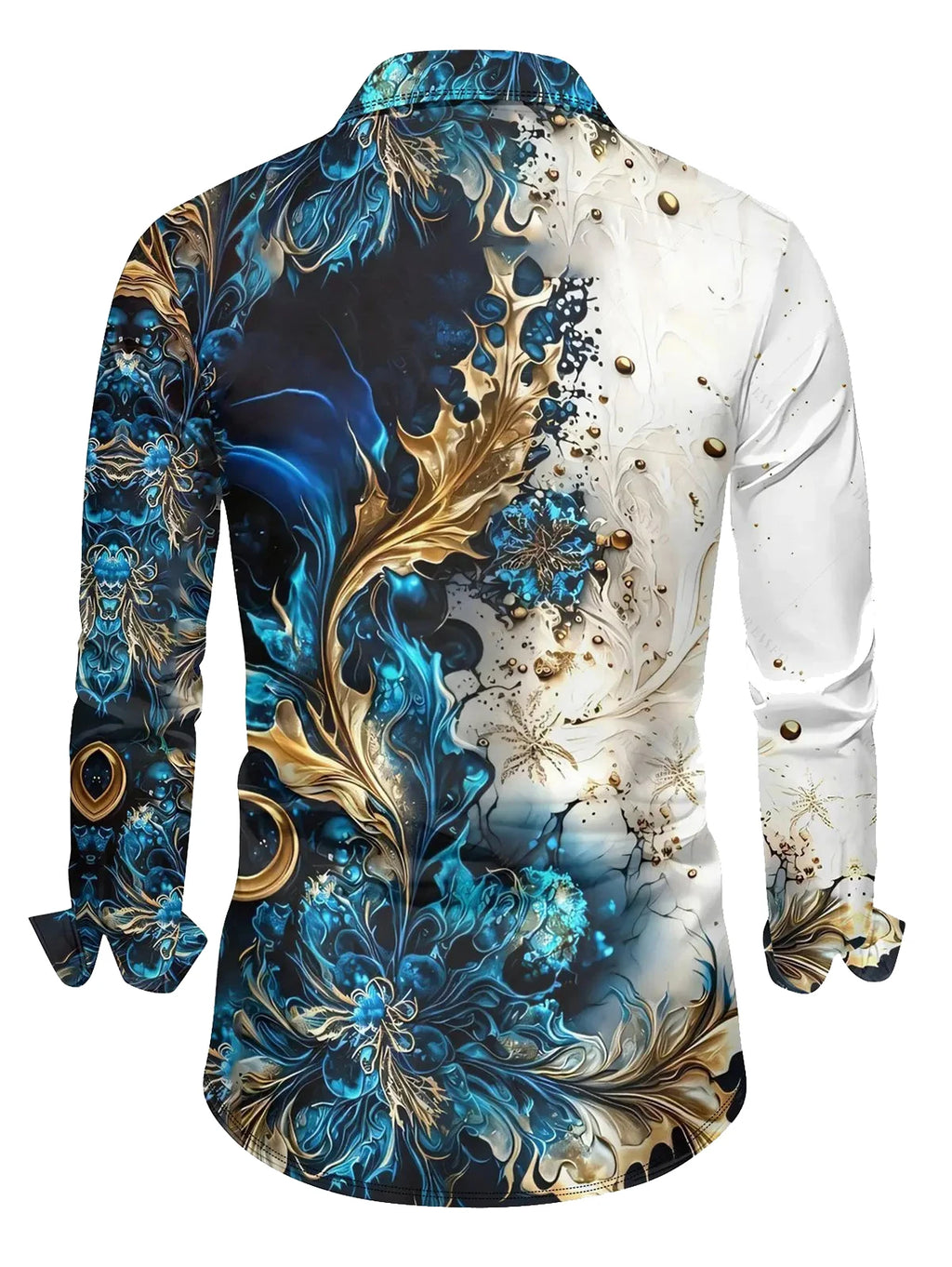 Men's Fashion Long Sleeve Shirt New Autumn Flame Collar Shirt Men's Outdoor Casual Street Travel Shirt