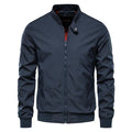 AIOPESON Solid Color Baseball Jacket Men Casual Stand Collar Bomber Mens Jackets Autumn High Quality Slim Fit Jackets for Men