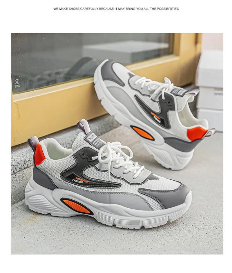 Men's Sneakers 2026New Breathable Mesh Casual Shoes Comfort Sports Running Shoes Tennis Training Shoes for Man Zapatos De Hombre