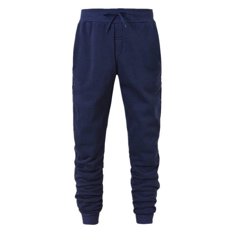 Men's Athletic Trainning Joggers Casual Loose Fit Sweatpants Spring Fall Fleece Lined Pants Elastic Waist Drawstring Trousers