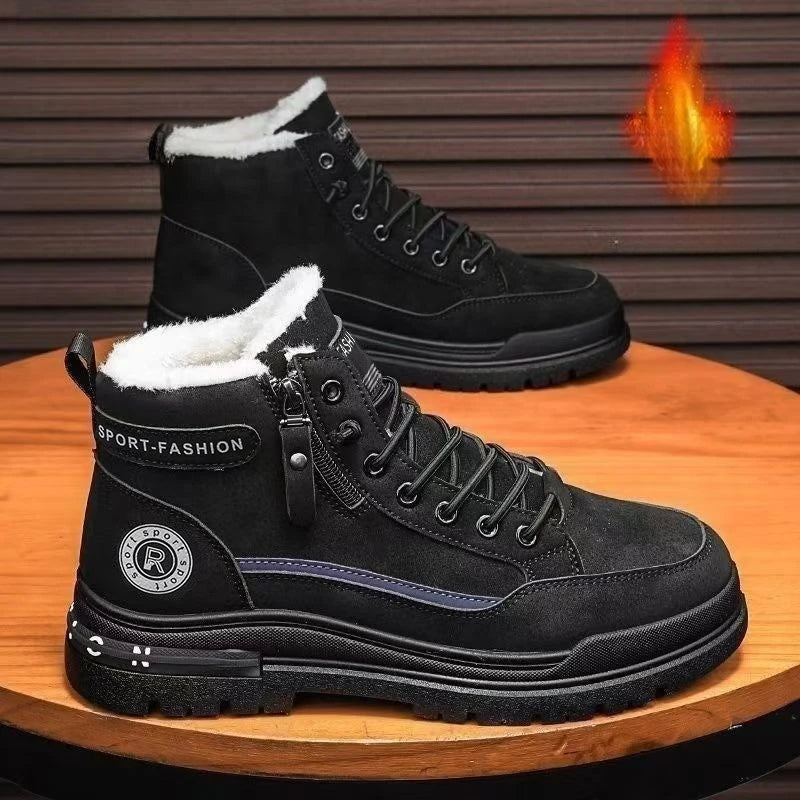 Men's High Top Boots, Casual Sports Shoes, Trendy and Fashionable Men's Boots
