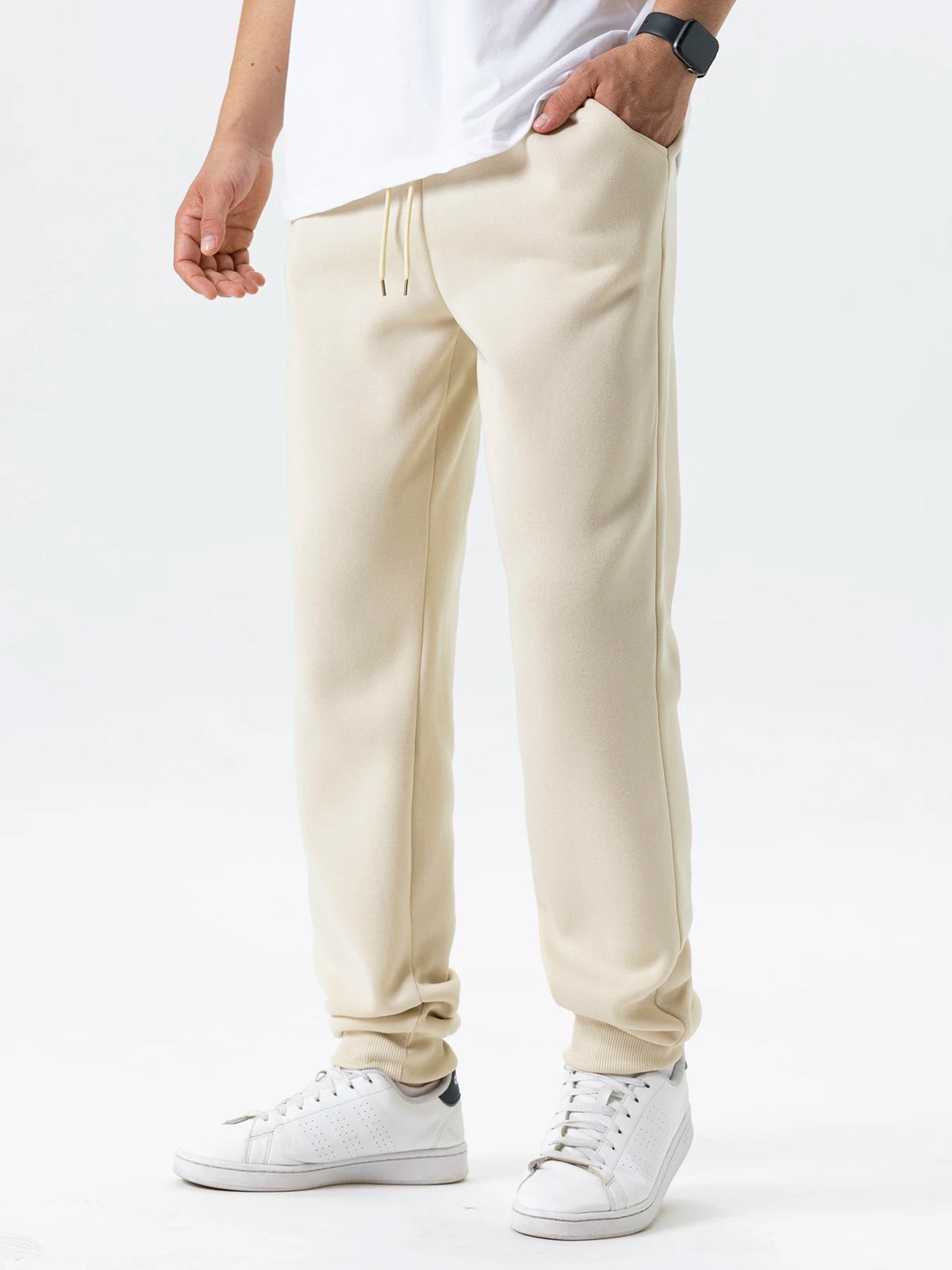 Men's Jogging Sports Pants Autumn Winter Fleece Trousers Running Joggers Elastic Waist Sweatpants Fashion Men's Clothing