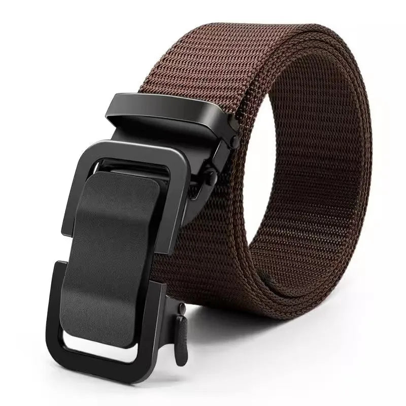Men's Waist Belt, Outdoor Military Training, Casual Versatile Tactical Pants Belt, Fashionable Automatic Buckle Belt