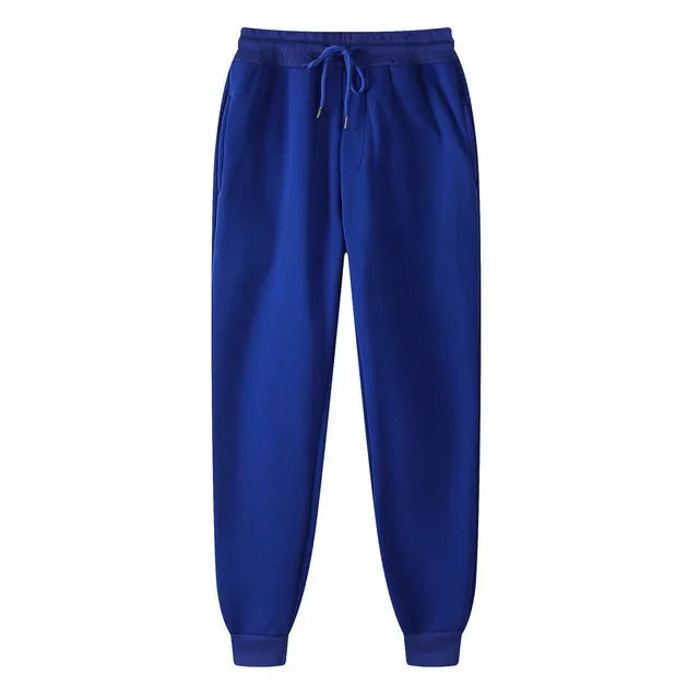Autumn and Winter Men Warm Casual Pants Fitness Sportswear Tracksuit Bottoms Trousers Black Gyms Jogger Pants