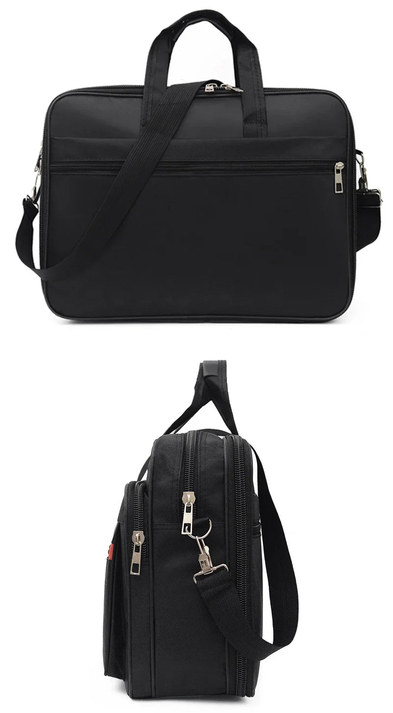 Simple Tote Men Business Briefcase Handbag For 15.6 inch Laptop Bags Large Capacity Shoulder Bags Travel Notebook Messenger Bag