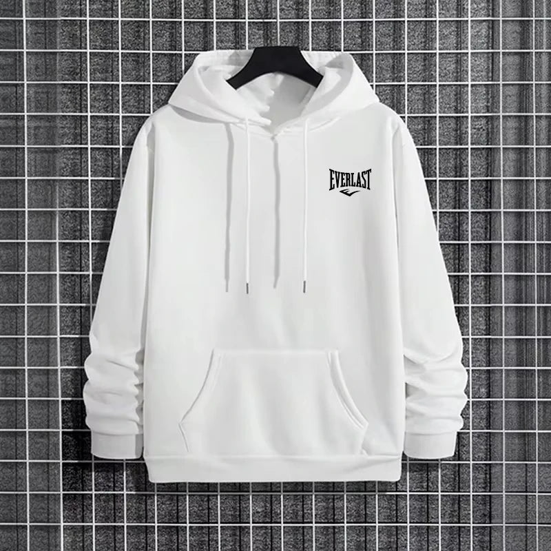 2026 New in Men's Sweatshirt Urban Casual Fashion Hooded Pullover Autumn Winter Male Daily Casual Sporty Warm Fitness Hoodies