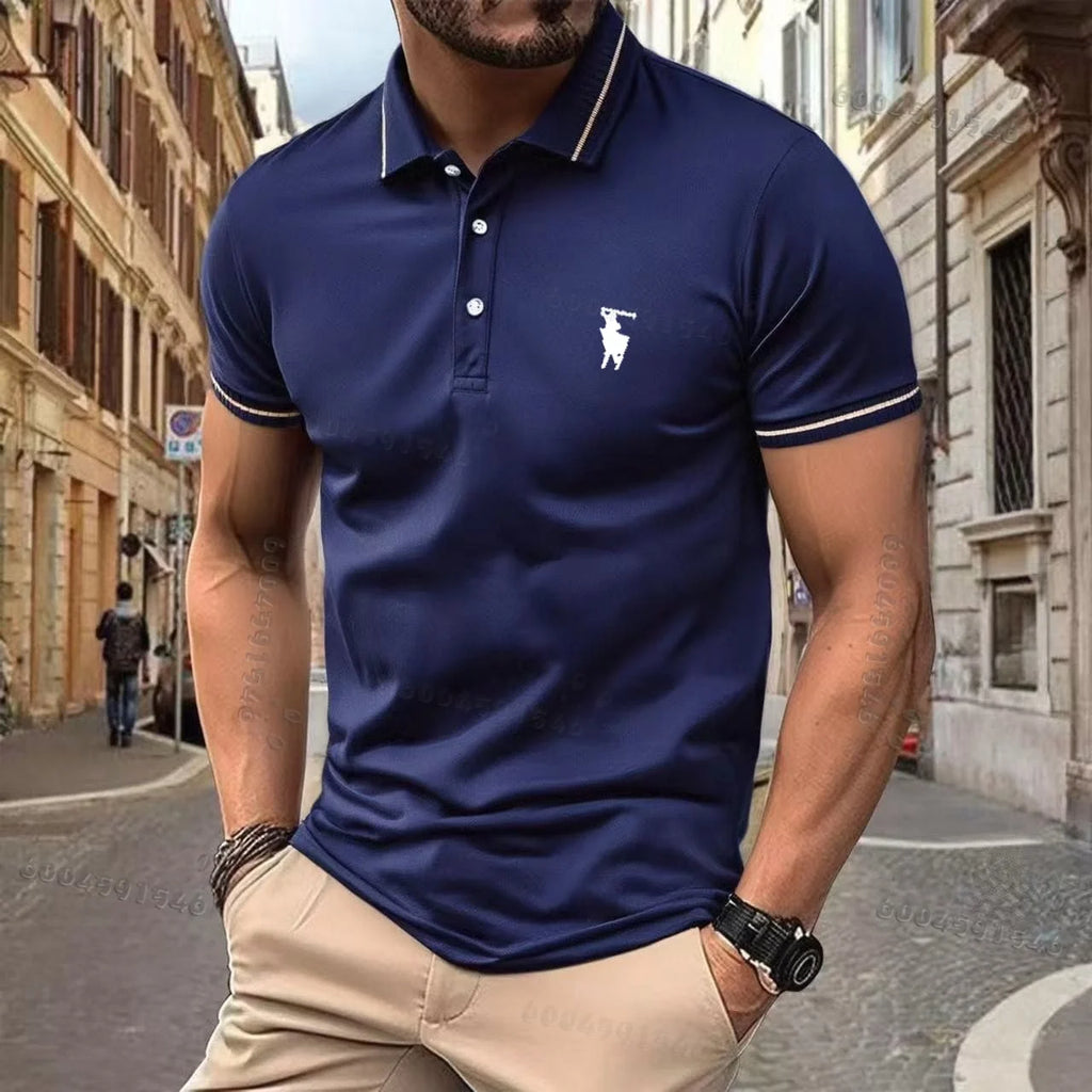 Men's casual polo shirt - Daily versatile trendy high-quality comfortable breathable soft skin-friendly oversized top