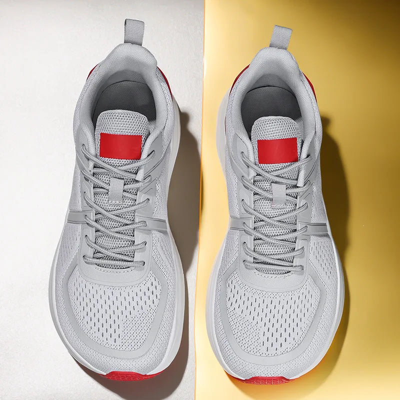Men's Sneakers Wide Toe Running Shoes Outdoor Breathable Walking Shoes Platform Hiking Men Shoes Lace-up Non-slip Casual Shoe