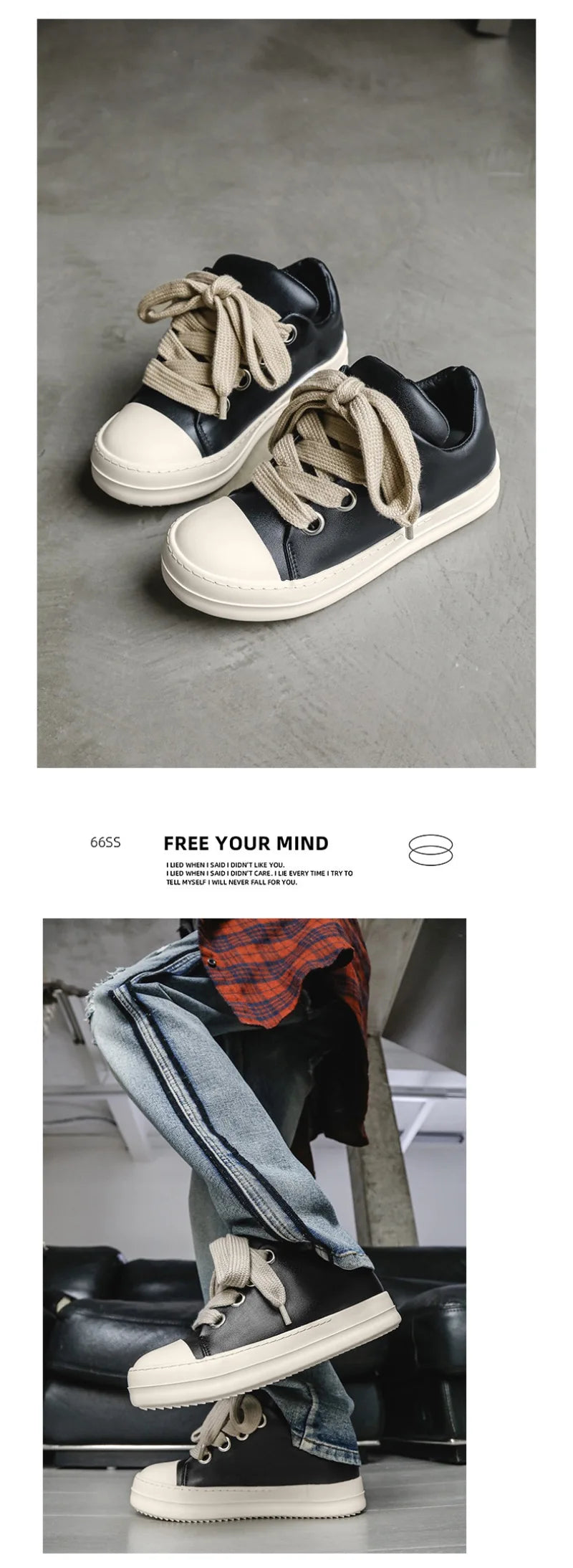 2025Men's Sneakers High Quality Leather Casual Shoes Fashion Couple Street Skate Shoes for Men Lace Up Walk Flats Zapatos Hombre