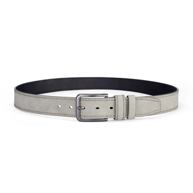 Men's Belt with Metal Pin Buckle, Designer Fashion Waist Strap Versatile for Everyday & Formal Outfits Great Gift Choice for Him
