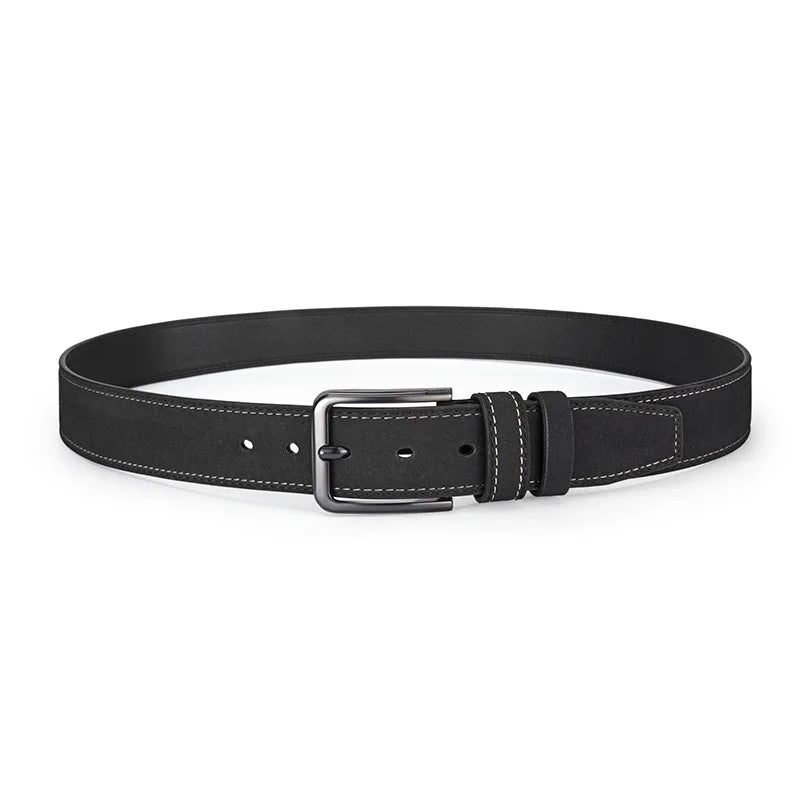 Men's Belt with Metal Pin Buckle, Designer Fashion Waist Strap Versatile for Everyday & Formal Outfits Great Gift Choice for Him