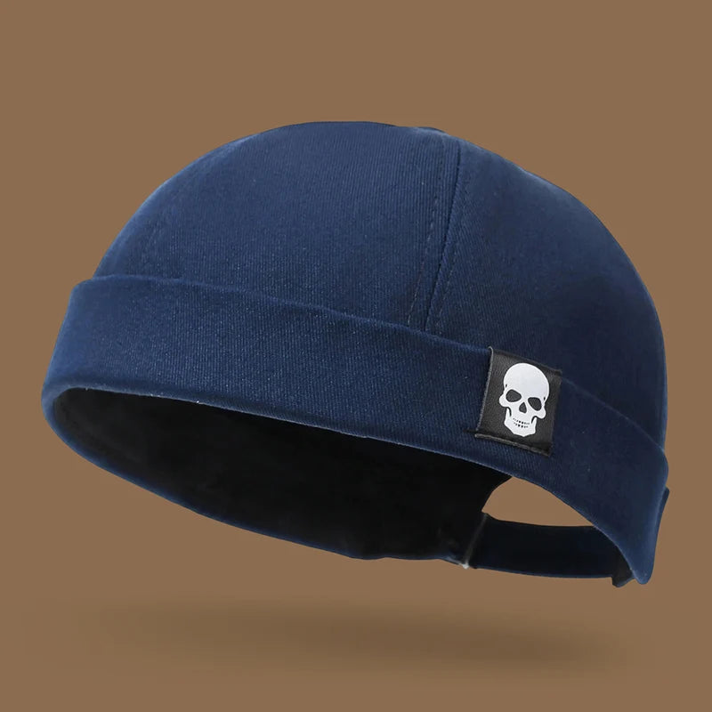 Men's and women's artistic street dance minimalist trendy hat new brimless melon skin hat Spring and Autumn landlord hat Hip