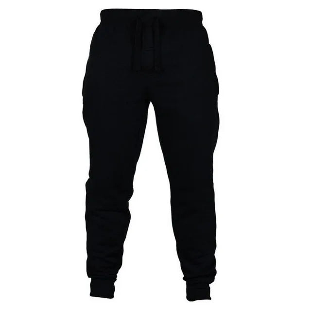 Autumn and Winter Men Warm Casual Pants Fitness Sportswear Tracksuit Bottoms Trousers Black Gyms Jogger Pants
