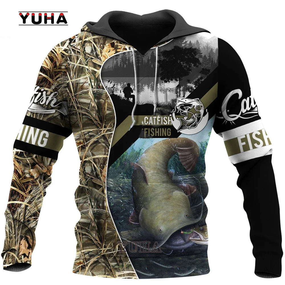 Funny Tuna Fishing 3D All Over Printed Mens hoodies Harajuku Streetwear Hoodie Unisex Casual Pullover Autumn Jacket Tracksuits