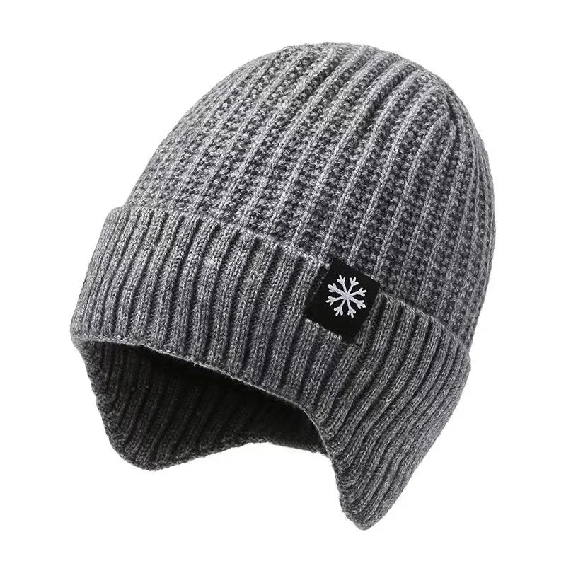 Men's Hat Winter Warm Knitted Hat Ear Protection Thickened Winter Autumn/Winter Knitted Hat