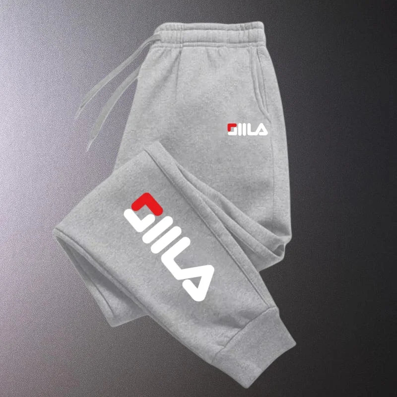 Autumn Winter Men's Joggers Drawstring Casual Pants Fleece Sweatpants Workout Running Gym Fitness Sports Trousers