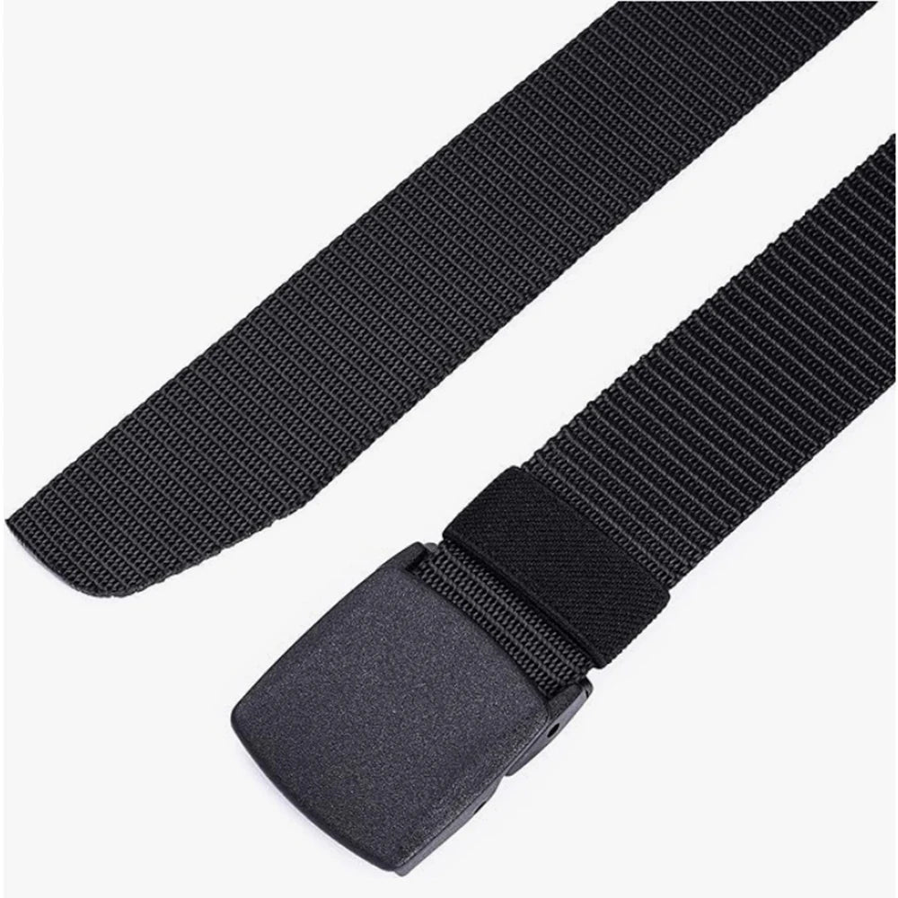Men's Belt Outdoor Casual Fashion Canvas Belt 120cm Metal Free Adjustable Waist Belt for Outdoor Travel Tactical Jeans Belt