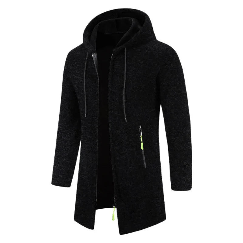 Men's Sweater Cardigan Spring Autumn Casual Solid Knit Men Sweaters Long Sleeve Zipper Knitted Cardigans Outerwear Men's Coat3XL