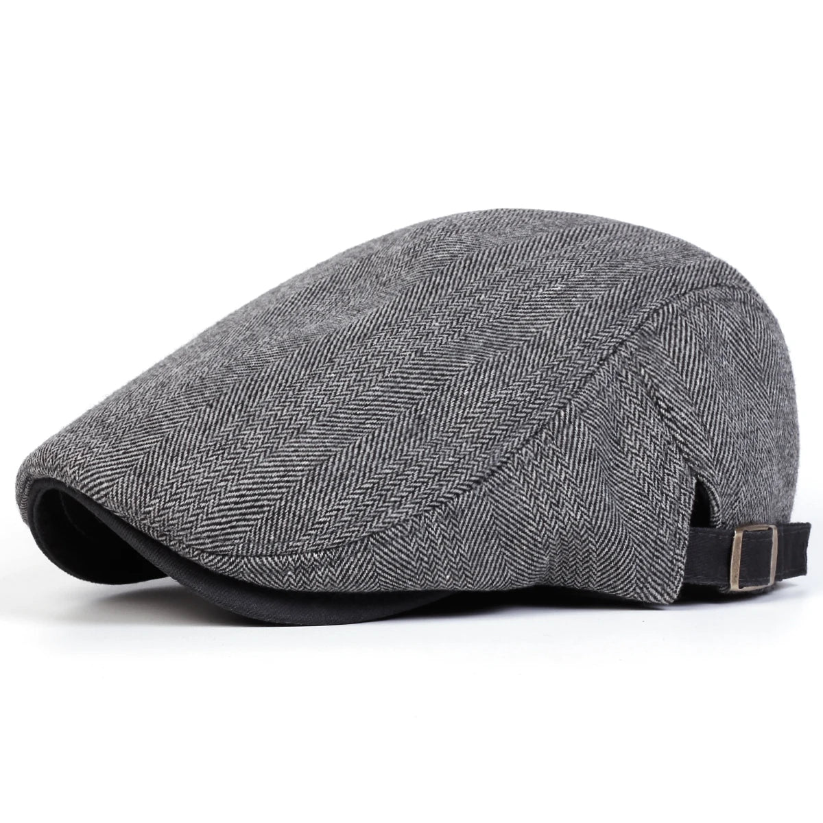 Men Retro Herringbone Grid Newsboy Caps British Painters Hats Spring and Autumn Adjustable Flat Cap Hip Hop Berets