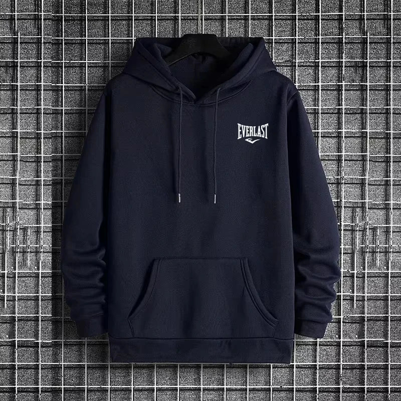 2026 New in Men's Sweatshirt Urban Casual Fashion Hooded Pullover Autumn Winter Male Daily Casual Sporty Warm Fitness Hoodies
