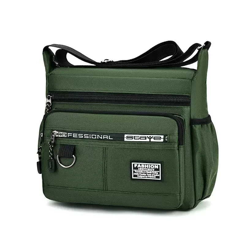 Men Crossbody Bag Single Shoulder Bags Big Capacity Commuter Storage Bag Fashion Multi-Pockets Business Travel Crossbody Bags