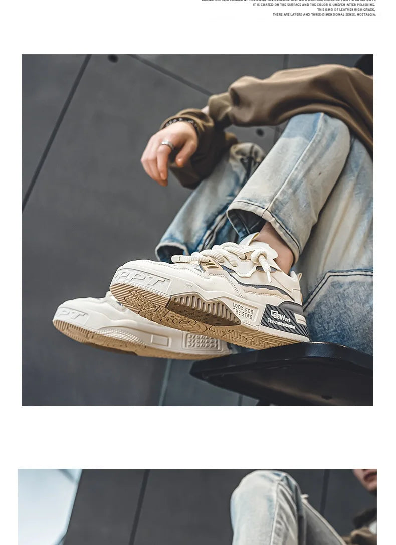 Male Sneakers Shoes For Man Men Shoes Breathable Lightweight Street Fashion Durable Walking Sneaker For Teens