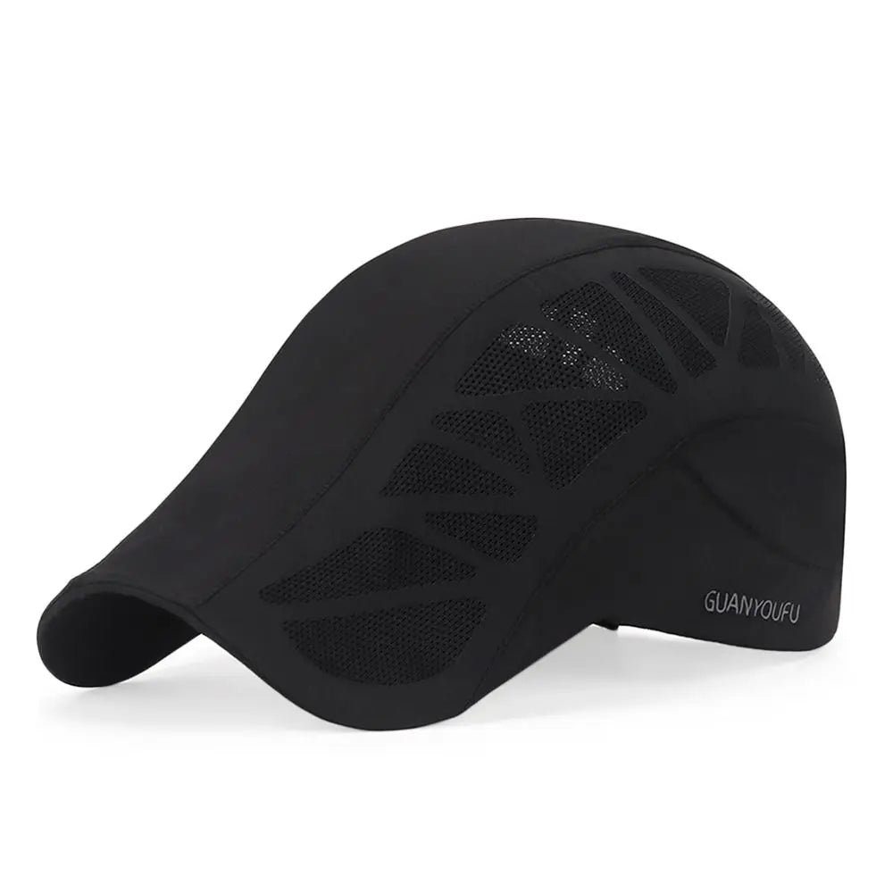 Fashion Men Letter Beret Hat Men Sun Hats Outdoor Cap Golf Driving Cabbie Hat Newsboy Flat Summer Cap Peaky Mesh Baseball Caps