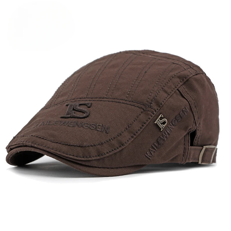 2026 Hat Men's Spring Summer  Embroidery Cotton Cap British Vintage Fashion Forward Hat Women's Casual Beret Youth Hat