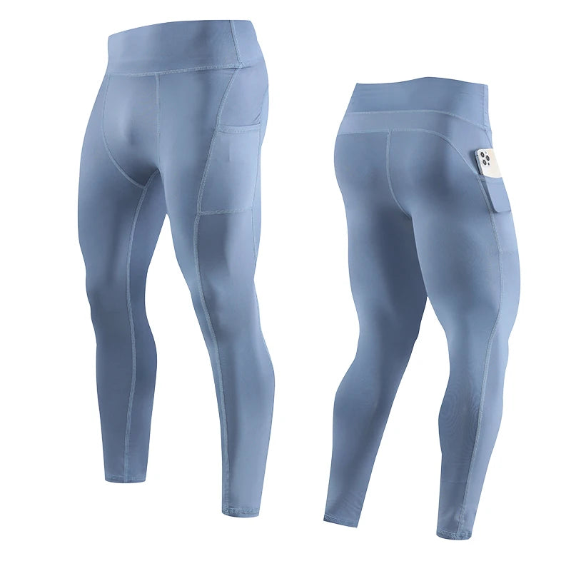 Gym Mens Fitness Running Sport Pants Athletics Tight Leggings Joggings Skinny Yoga Compression Trousers Sweatpants Dry Fit